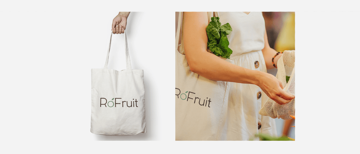 Rofruit loqolu parça çanta və təbii məhsullar